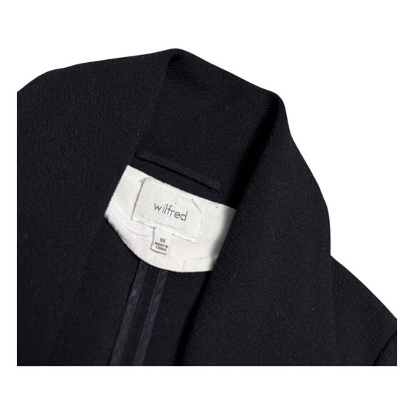 WILFRED ARITZIA Black Lightweight Business Casual Blouse Jacket Womens 00 - Picture 4 of 8